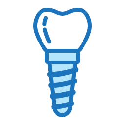 single dental implant and crown